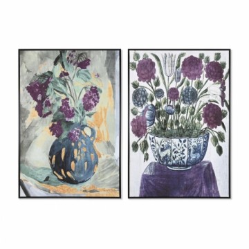 Painting DKD Home Decor 83 x 4,5 x 122,5 cm 83 x 4,5 x 123 cm Vase Traditional (2 Units)