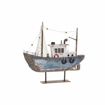 Декоративная фигура DKD Home Decor Металл Древесина павловнии Barco (25 x 4 x 24 cm)