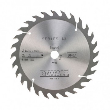 Dewalt AksesuĀri (i) DeWALT Zāģripa 184x16mm, 28T