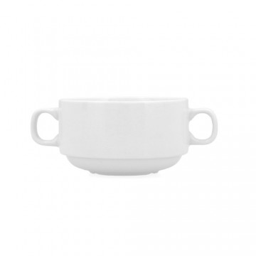 Soup Bowls Bidasoa Glacial White 300 ml (6 Units) (Pack 6x)
