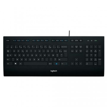 Klaviatūra Logitech K280E  Melns AZERTY