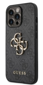 Guess  
       Apple  
       iPhone 14 Pro Metal Logo Case 
     Grey