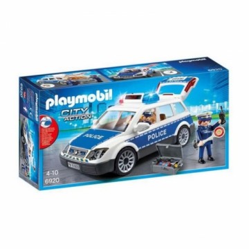 Машинка с подсветкой и звуком City Action Police Playmobil 6920 Белый