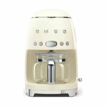 Drip Coffee Machine Smeg DCF02CREU 1050 W Retro Grey Cream