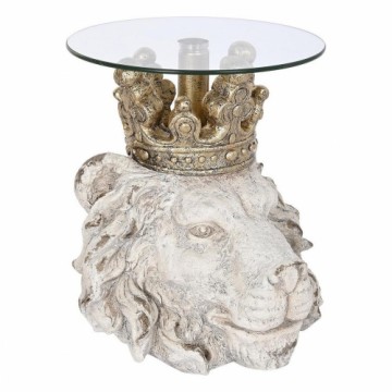 Mazs galdiņš DKD Home Decor Lauva Stikla šķiedras (45 x 44 x 47,5 cm)