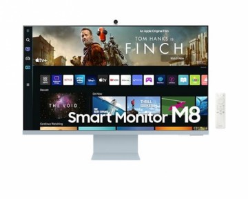 LCD Monitor|SAMSUNG|S32BM80BUU|32"|4K|Panel VA|3840x2160|16:9|60Hz|4 ms|Speakers|Camera|Height adjustable|Tilt|Colour Blue/ White|LS32BM80BUUXEN