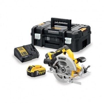 Dewalt (i) DeWalt 18V XR Ripzāģis bezoglīšu, komplektā ar 5Ah akk