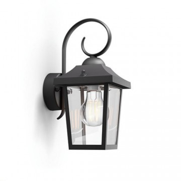 Wall Light Philips 17236/30/PN Black Aluminium 60 W E27 Lantern (1 Unit)