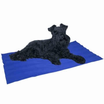 Dog Carpet Nayeco 90 x 105 cm Blue Acrylic Cooling gel