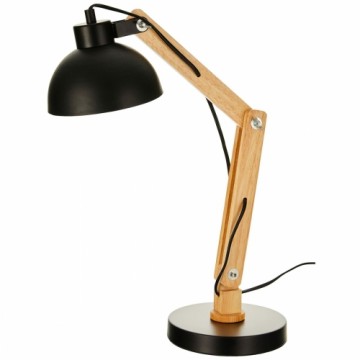 Flexo/Desk lamp EDM Black Wood Metal 60 W E27 Ø 16 x 53 cm
