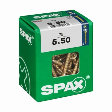 Screw Box SPAX Yellox Деревянный Плоская головка 75 Предметы (5 x 50 mm)