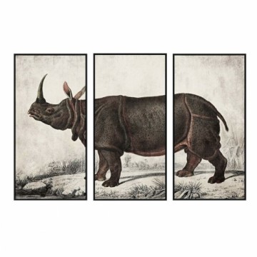 Картина DKD Home Decor Колониальный Носорог (180 x 4 x 120 cm)