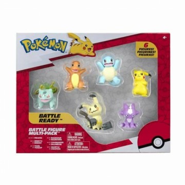 Pokemon Figūru komplekts Pokémon Battle Ready 5 cm 6 Daudzums