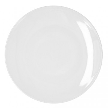 Flat plate Bidasoa Glacial Coupe Ceramic White (30 cm) (Pack 4x)
