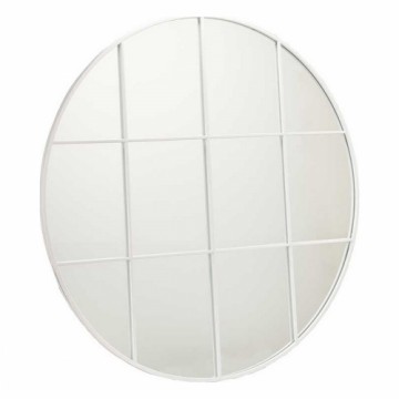 Gift Decor Sienas spogulis Apaļš Metāls Balts (100 x 2,5 x 100 cm)