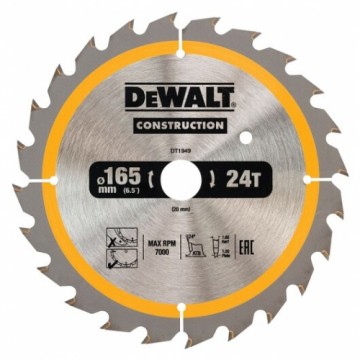 Dewalt AksesuĀri (i) DeWALT Zāģripa 165x20mm 24T (DC)