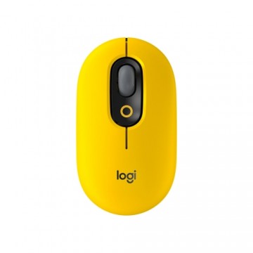 Mouse Logitech POP Mouse with emoji Yellow