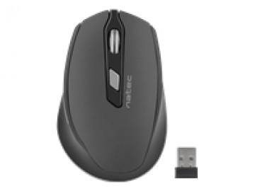 Natec Mouse, Siskin, Silent, Wireless, 2400 DPI, Optical, Black-Grey