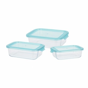 Set of 3 lunch boxes Excellent Houseware Crystal