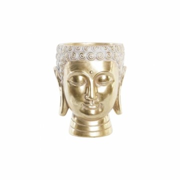 stādītājs DKD Home Decor Bronza Buda Sveķi (17,5 x 17,5 x 21 cm)