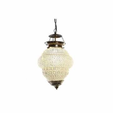 Ceiling Light DKD Home Decor Crystal Metal White 25 W (23 x 23 x 33 cm)