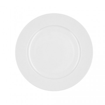 Плоская тарелка Bidasoa Glacial Керамика Белый (25 cm) (Pack 6x)