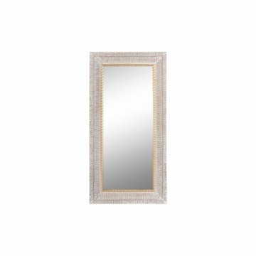 Sienas spogulis DKD Home Decor Stikls Bronza Balts Koks MDF (93 x 6 x 180 cm)