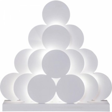 Dekors Grandy Snowlatern 20LED, balts, 40x39x10cm