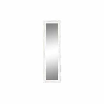 Настенное зеркало DKD Home Decor Стеклянный Белый Деревянный MDF Маринованный (160 x 2,5 x 45 cm)