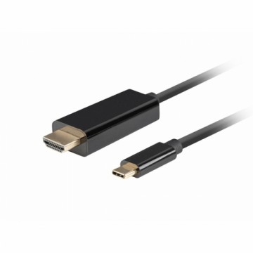 USB C uz HDMI Kabelis Lanberg CA-CMHD-10CU-0018-BK