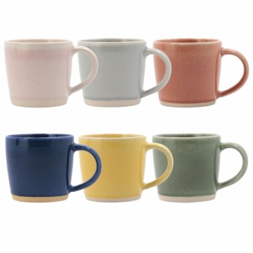 Кружка Mug Bidasoa Artesano Керамика Разноцветный (330 ml) (Pack 6x)