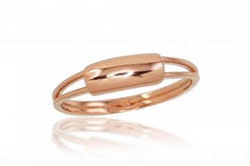 Золотое кольцо #1100799(Au-R), Красное Золото	585°, Размер: 15.5, 1.2 гр.