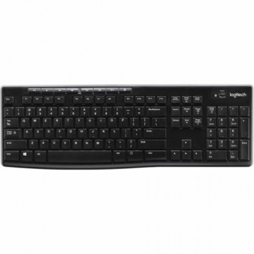 Bezvadu Klaviatūra Logitech Melns AZERTY