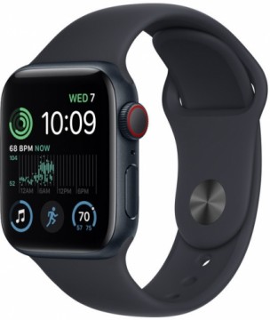 Apple Watch SE 2 GPS + Cellular 40mm Sport Band, midnight (MNPL3EL/A)