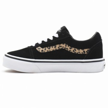 Bērnu Ikdienas Apavi Vans Ward Suede Melns Leoparda