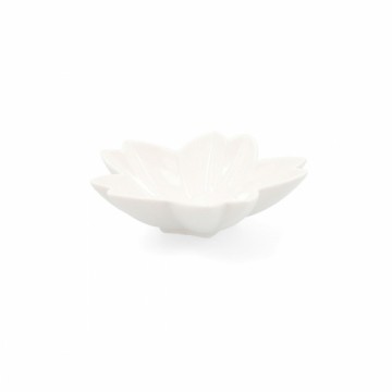 Snack tray Quid Select White Ceramic Flower (6 Units) (Pack 6x)