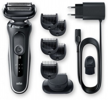 Braun  
         
       Shaver 51-W1500s	 Operating time (max) 50 min, Wet&Dry, Black/White