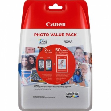 Canon  
         
       PG-545XL/CL-546XL Ink cartrige, Black, Cyan, Magenta, Yellow, Combo pack