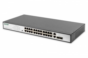 Digitus  
         
       Fast Ethernet PoE Switch 24-port PoE + 2 Combo, 370W PoE DN-95343 10/100 Mbps (RJ-45), Unmanaged, Desktop, Power supply type Internal, Ethernet LAN (RJ-45) ports 24