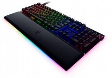 Razer  
         
       Huntsman V2 Optical Gaming Keyboard Gaming keyboard, RGB LED light, US, Wired, Black, Clicky Purple Switch, Numeric keypad