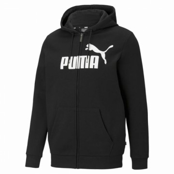 Vīriešu Sporta Krekls ar Kapuci Puma Essentials Big Logo Melns