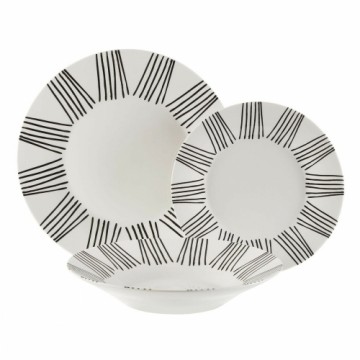 Māla trauki Versa New Lines Porcelāns (18 Daudzums)