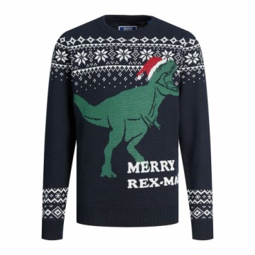 Свитер унисекс Jack & Jones T REX Тёмно Синий