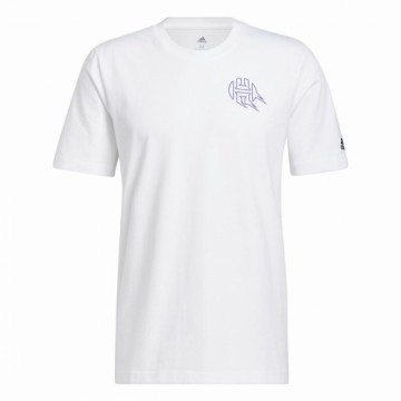 Men’s Short Sleeve T-Shirt Adidas Avatar James Harden Graphic White