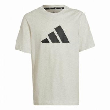 Child's Short Sleeve T-Shirt Adidas Future Icons Grey
