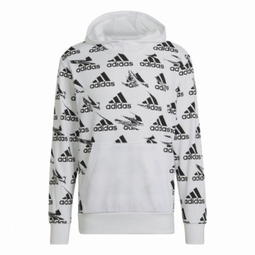 Толстовка с капюшоном мужская Adidas Essentials Brandlove Белый