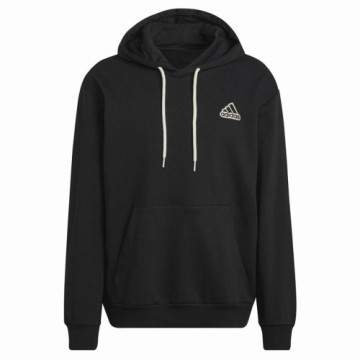 Vīriešu Sporta Krekls ar Kapuci Adidas Essentials Feelcomfy Melns