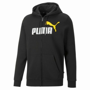 Vīriešu Sporta Krekls ar Kapuci Puma Essentials Two Tone Melns