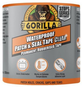 Gorilla tape Patch & Seal 2.4m, clear