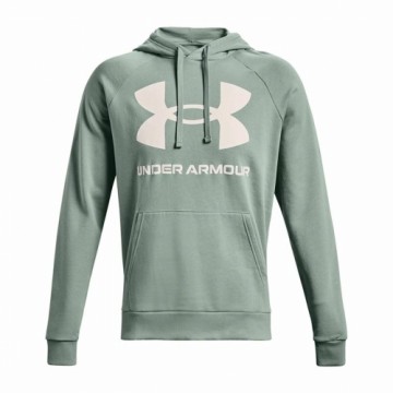 Толстовка с капюшоном мужская Under Armour Rival Big Logo Зеленый